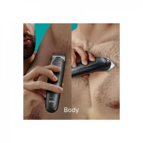 Braun | 17-in-1 Multi-grooming Style Kit | MGK7491 | Cordless | Number of length steps 13 | Grey