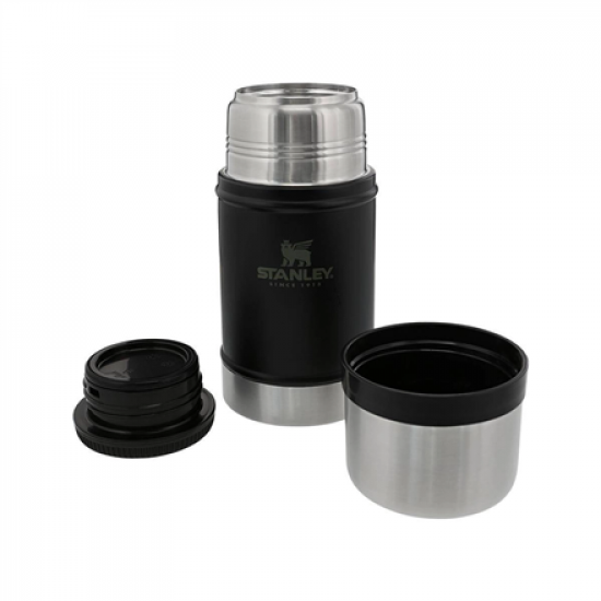 Stainless steel food thermos STANLEY CLASSIC, black, 0.7 L | Stanley