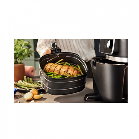 Philips XXL Airfryer | HD9876/90 Ovi | Power 2200 W | Capacity 8.3 L | Black