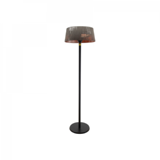 TunaBone Electric Standing Patio Heater, Double clear halogen heating lamps | TB1821SH-01 | Patio heater | 2100 W | Black
