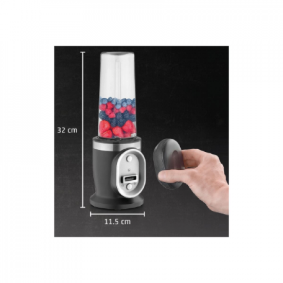 Caso Cordless Blender | Click & Blend | Tabletop | 240 W | Jar material Tritan | Jar capacity 0.5 L | Stainless steel/Matt Black