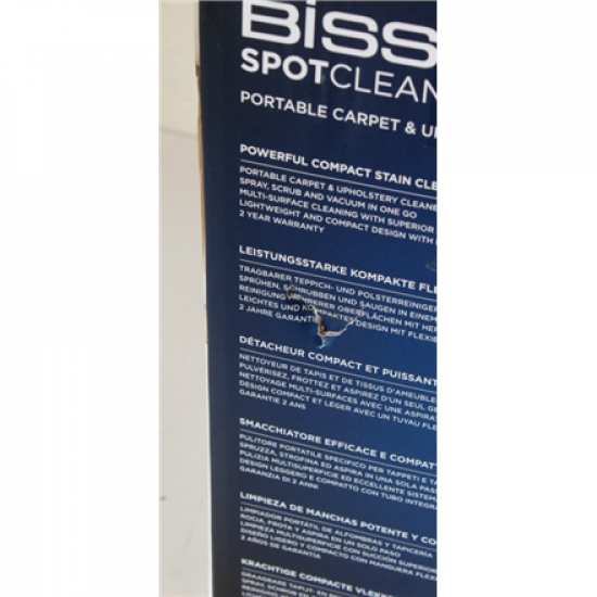 SALE OUT. Bissell | SpotClean C5 Select Portable Carpet and Upholstery Cleaner | 3928N | Corded operating | Handheld | Washing function | 400 W | Black/Blue | Warranty 24 month(s) | Battery warranty 24 month(s) | DAMAGED PACKAGING, SMALL SCRATCHED ON TOP