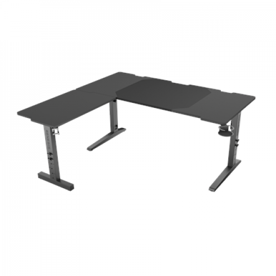 Genesis Gaming Desk | Holm 160 Modular Corner | Black/Anthracite