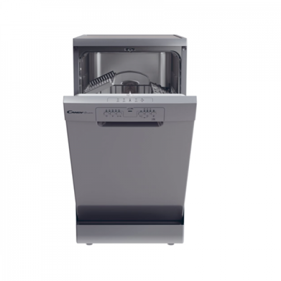 Candy Dishwasher | CDPH 2L1049S | Free standing | Width 45 cm | Number of place settings 10 | Number of programs 5 | Energy efficiency class E | Silver