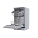 Candy Dishwasher | CDPH 2L1049S | Free standing | Width 45 cm | Number of place settings 10 | Number of programs 5 | Energy efficiency class E | Silver