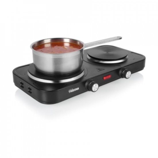 Tristar Table Hob | KP-6152 | Number of burners/cooking zones 2 | Black | Electric