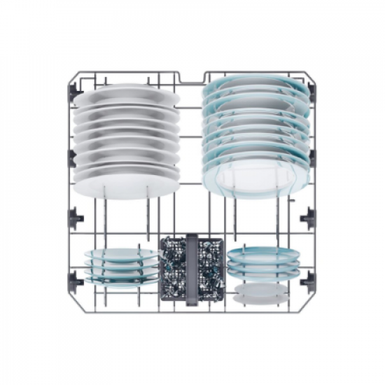Candy Dishwasher | CF 3C7L0X | Free standing | Width 60 cm | Number of place settings 13 | Number of programs 5 | Energy efficiency class C | Stainless steel
