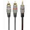Cablexpert 3.5 mm stereo plug to 2xRCA plugs, gold-plated connectors, 1.5 | CCA-352-1.5M
