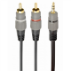 Cablexpert 3.5 mm stereo plug to 2xRCA plugs, gold-plated connectors, 1.5 | CCA-352-1.5M