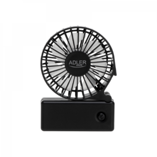Adler Foldable mini fan | AD 7336 | Desk fan | Black | Diameter 6.5 cm | Number of speeds 1