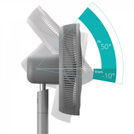Duux Fan | Whisper Essence | Stand Fan | Authentic Gray | Diameter 33 cm | Number of speeds 7 | Oscillation | 3-16 W