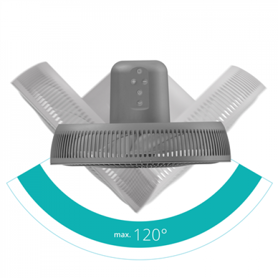 Duux Fan | Whisper Essence | Stand Fan | Authentic Gray | Diameter 33 cm | Number of speeds 7 | Oscillation | 3-16 W