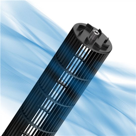 Duux Fan | Elevate | Tower Fan | Gray | Diameter 29 cm | Number of speeds 12 | Oscillation | 4-40 W