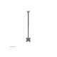Neomounts CL35-340BL22 Dual Monitor/TV Mount Ceiling | Adjustable Height, Rotate, Tilt, Swivel | 23-42 