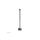 Neomounts CL35-340BL22 Dual Monitor/TV Mount Ceiling | Adjustable Height, Rotate, Tilt, Swivel | 23-42 