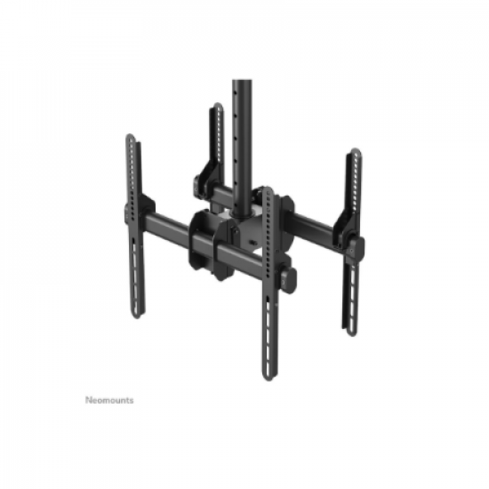 Neomounts NM-C440DBLACK Dual monitor/TV mount ceiling | Adjustable Height, Rotate, Tilt, Swivel | 32-60 