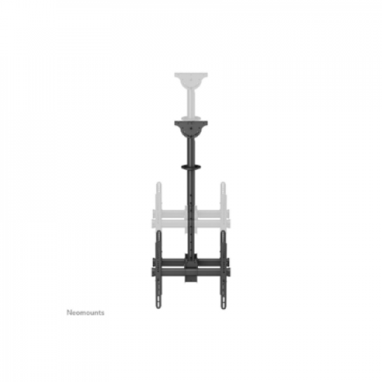 Neomounts NM-C440DBLACK Dual monitor/TV mount ceiling | Adjustable Height, Rotate, Tilt, Swivel | 32-60 