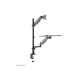 Neomounts Desk Mount | DS90-325BL1 Sit-stand workstation desk | Adjustable Height, Rotate, Tilt, Swivel | 17-32 