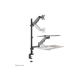 Neomounts Desk Mount | DS90-325BL1 Sit-stand workstation desk | Adjustable Height, Rotate, Tilt, Swivel | 17-32 