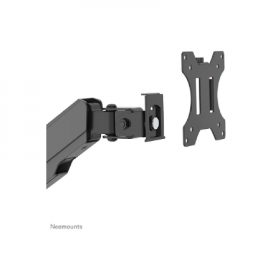 Neomounts Desk Mount | DS90-325BL1 Sit-stand workstation desk | Adjustable Height, Rotate, Tilt, Swivel | 17-32 