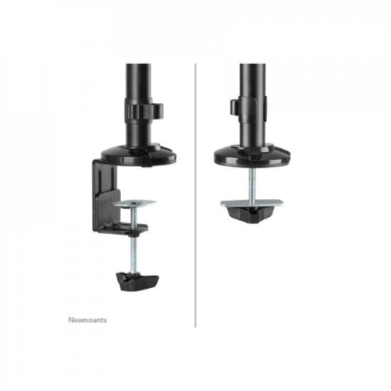 Neomounts Desk Mount | DS90-325BL1 Sit-stand workstation desk | Adjustable Height, Rotate, Tilt, Swivel | 17-32 