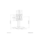Neomounts Desk Mount | DS45-430BL12 TV stand | Adjustable Height, Swivel | 23-43 