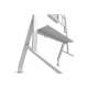 Neomounts Floor stand | FL50-575WH1 TV trolley | Adjustable Height | 65-110 
