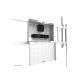 Neomounts Floor stand | FL50-575WH1 TV trolley | Adjustable Height | 65-110 