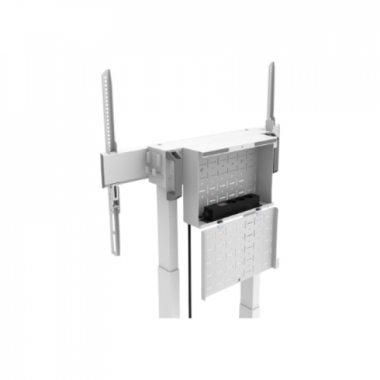 Neomounts Floor stand | FL55-875WH1 TV trolley | Adjustable Height | 55-100 