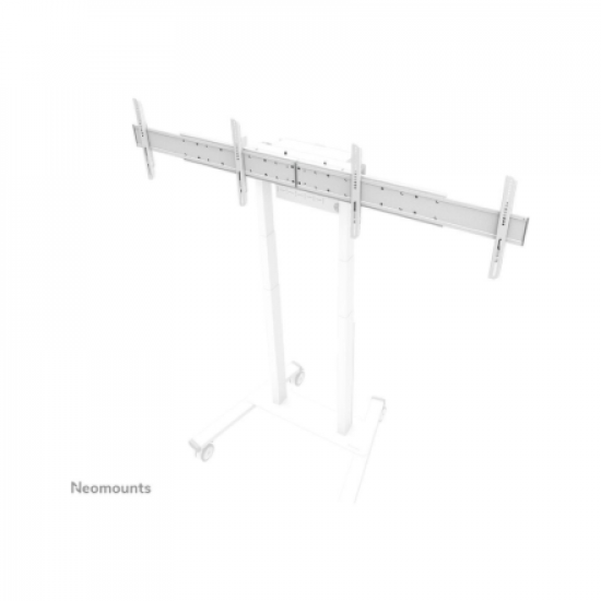 Neomounts Floor stand | ADM-875WH2 Dual screen adapter | Adjustable Height | 42-65 