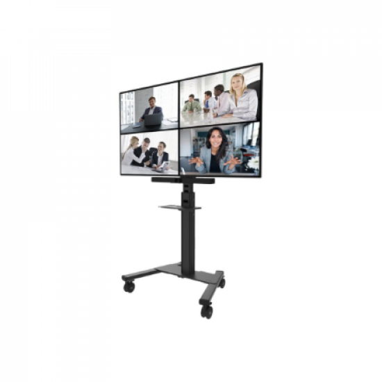 Neomounts AV1-825BL Videobar and multimedia kit - universal | Adjustable Height | Maximum weight (capacity) 9 kg | Black