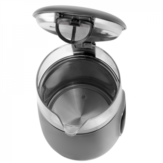 Adler Kettle with LED Display | AD 1305 | Electric | 2200 W | 1.7 L | Plastic | 360° rotational base | Grey