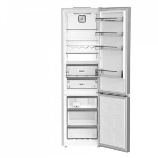 Whirlpool Refrigerator | WHK 25404 XP4E | Energy efficiency class E | Free standing | Combi | Height 203.5 cm | No Frost system | Fridge net capacity 249 L | Freezer net capacity 106 L | 37 dB | Silver