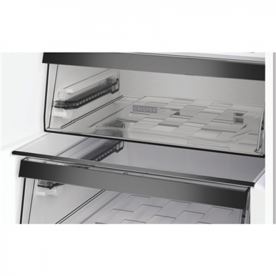 Whirlpool Refrigerator | WHK 25404 XP4E | Energy efficiency class E | Free standing | Combi | Height 203.5 cm | No Frost system | Fridge net capacity 249 L | Freezer net capacity 106 L | 37 dB | Silver