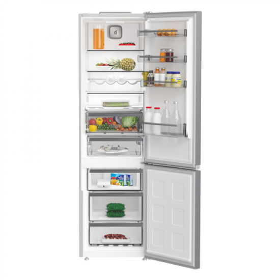 Whirlpool Refrigerator | WHK 26403 XP6E1 | Energy efficiency class C | Free standing | Combi | Height 203.5 cm | No Frost system | Fridge net capacity 249 L | Freezer net capacity 106 L | 36 dB | Pearl Inox