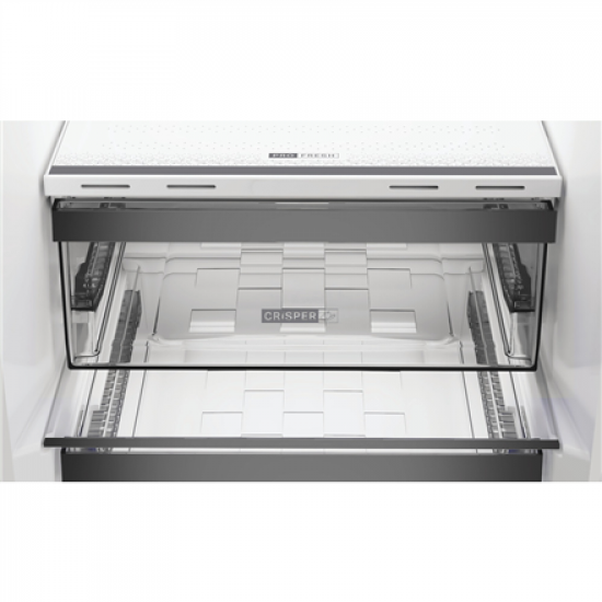 Whirlpool Refrigerator | WHK 26403 XP6E1 | Energy efficiency class C | Free standing | Combi | Height 203.5 cm | No Frost system | Fridge net capacity 249 L | Freezer net capacity 106 L | 36 dB | Pearl Inox