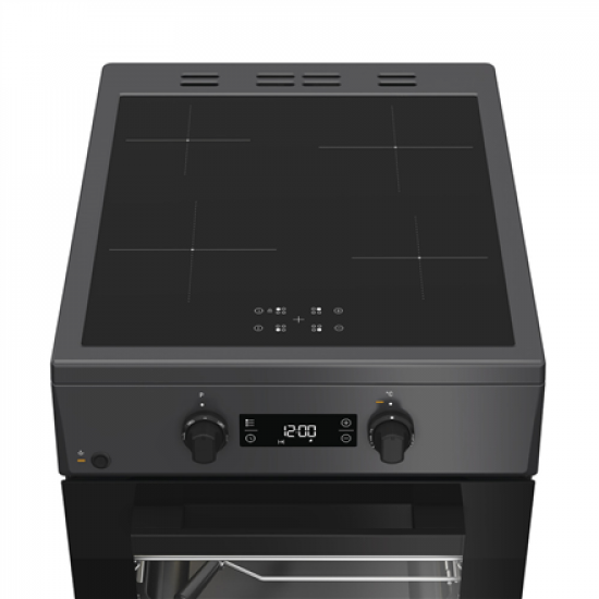 Whirlpool Cooker | W5I8LCSTA | Hob type Induction | Oven type Electric | Anthracite | Width 50 cm | Depth 60 cm | 60 L