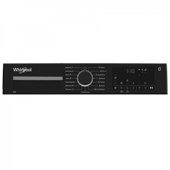 Whirlpool Dryer Machine | WPS D8 WBS EE | Energy efficiency class D | Front loading | 8 kg | Heat pump | Digital | Depth 55 cm | White