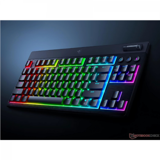 Razer | BlackWidow V4 Low-Profile HyperSpeed | Keyboard | Wireless | US | Bluetooth | Black | Orange Switches