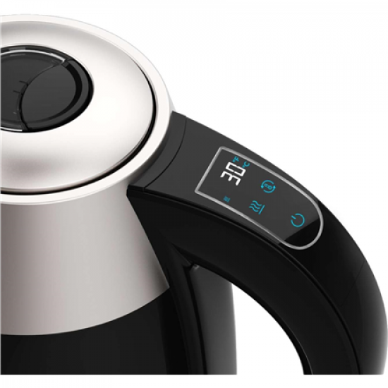 Cecotec Kettle | Thermosense 400 VisionLight | Electric | 2200 W | 1.7 L | Stainless steel | 360° rotational base | Black/Stainless steel