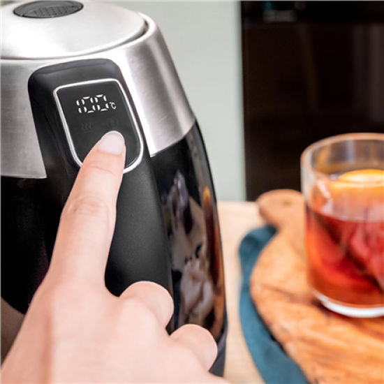 Cecotec Kettle | Thermosense 400 VisionLight | Electric | 2200 W | 1.7 L | Stainless steel | 360° rotational base | Black/Stainless steel