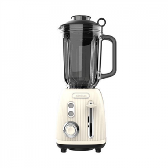 Blender | Power Black Titanium RetroBeige | Cecotec Tabletop | 1200 W | Jar capacity 1.5 L | Jar material Glass | Beige