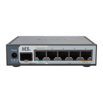 MikroTik hEX S (2025) | 10/100/1000 Mbit/s | Ethernet LAN (RJ-45) ports 5 | Mesh Support No | MU-MiMO No | No mobile broadband