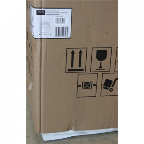 SALE OUT. Caso | Wine Cooler | WineExclusive 12 | Energy efficiency class G | Bottles capacity 12 | Cooling type Compressor technology | Black | UNPACKED, DAMAGED PACKAGING,MISSING INNER PACKAGING