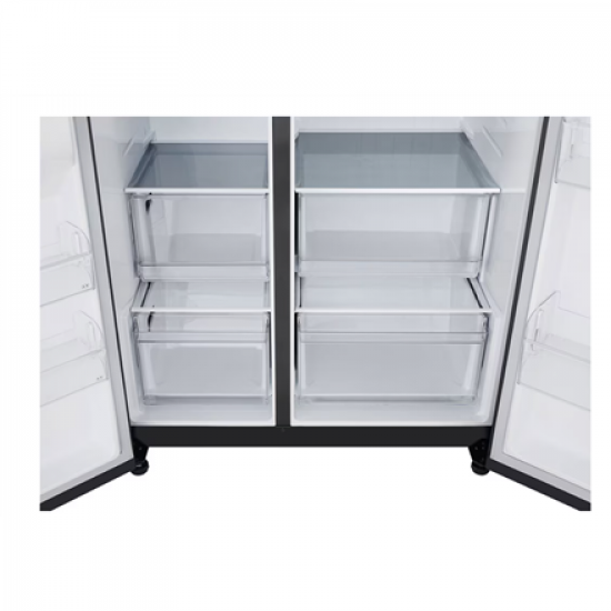 LG Refrigerator | GSBC40EPPE | Energy efficiency class E | Free standing | Side by side | Height 179 cm | No Frost system | Fridge net capacity 423 L | Freezer net capacity 241 L | Display | 36 dB | Black