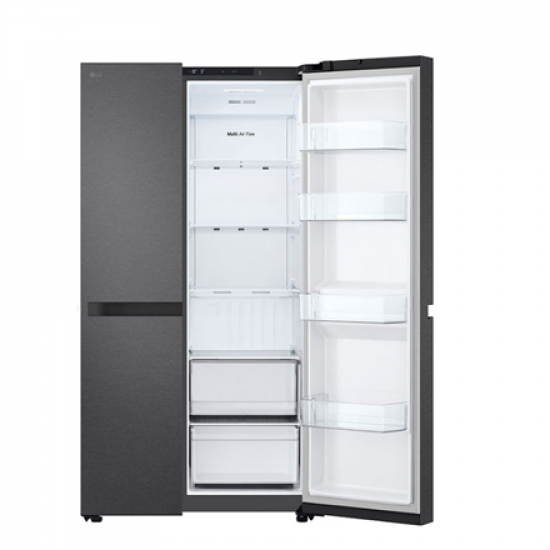LG Refrigerator | GSBC40EPPE | Energy efficiency class E | Free standing | Side by side | Height 179 cm | No Frost system | Fridge net capacity 423 L | Freezer net capacity 241 L | Display | 36 dB | Black