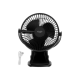 Adler Rechargeable Clip-on Desk Fan | AD 7342 | Table Fan | Black | Diameter 15.5 cm | Number of speeds 3 | Oscillation | 5 W