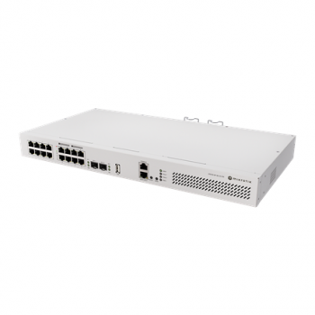 MikroTik | Cloud Router Switch with RouterOS L5, racmount case | CRS418-8P-8G-2S+RM