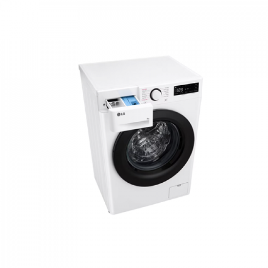 LG F2WR509SBW Washing machine, A, Front loading, Washing capacity 9 kg, Depth 47.5 cm, 1200 RPM, LED, White | LG