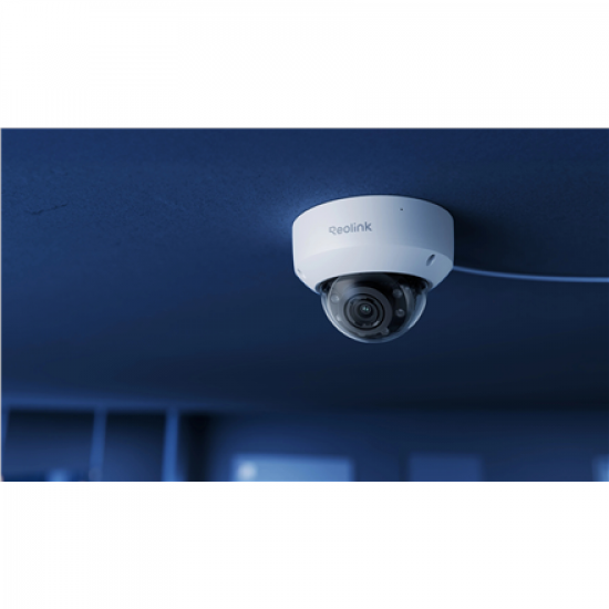 Reolink | 4K IK10 Vandal-Proof PoE Camera with 5X Optical Zoom | RP-PCV8MZ | Dome | 8 MP | F2.7-13.5mm/F1.6 | IP67 | H.265/H.264 | Micro SD, Max. 512 GB